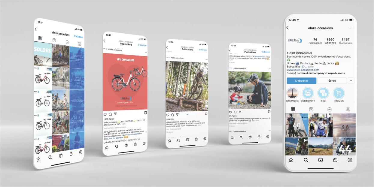 Gestion des réseaux sociaux  E-Bike Solutions 
