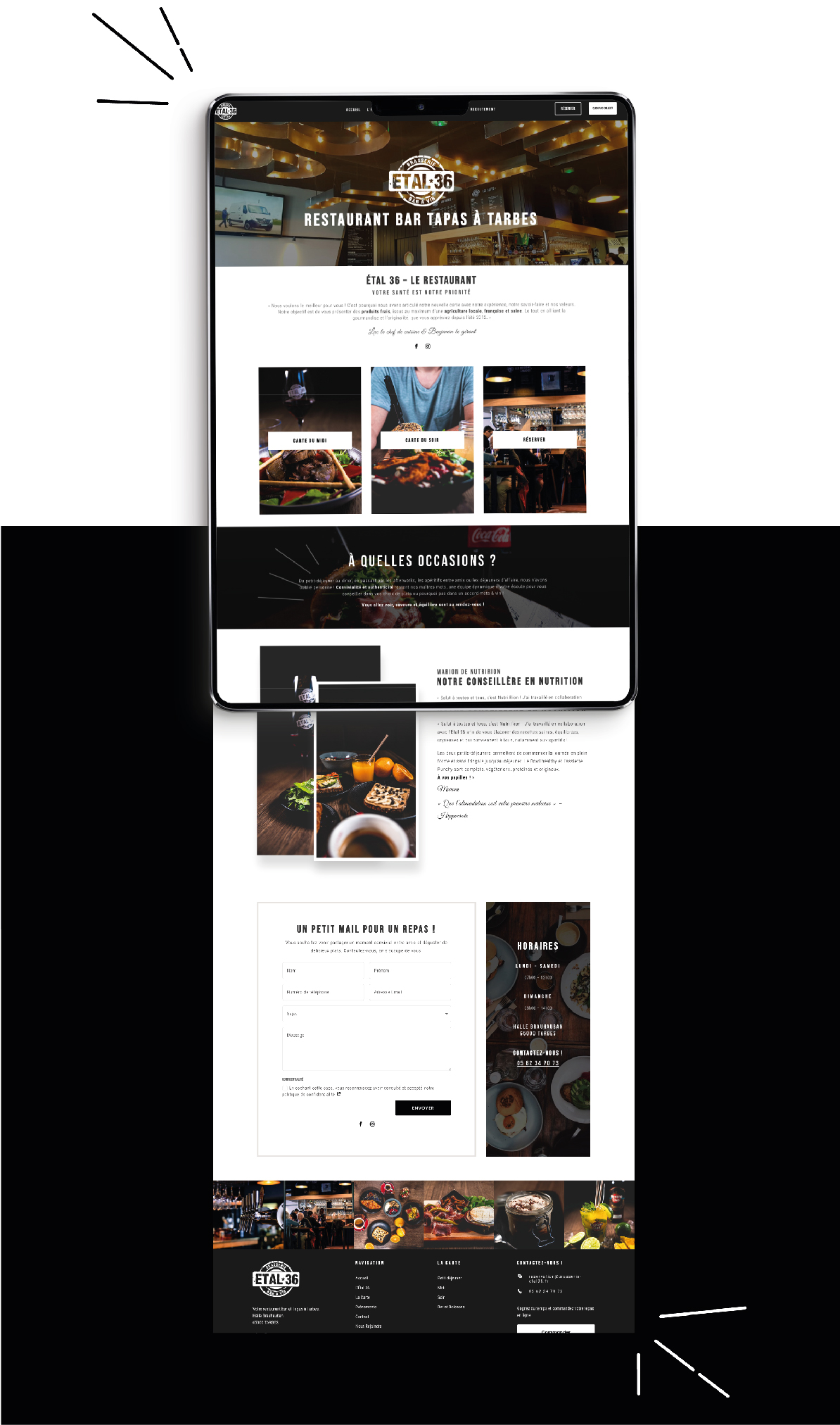 Création site internet restaurant à Tarbes(65)